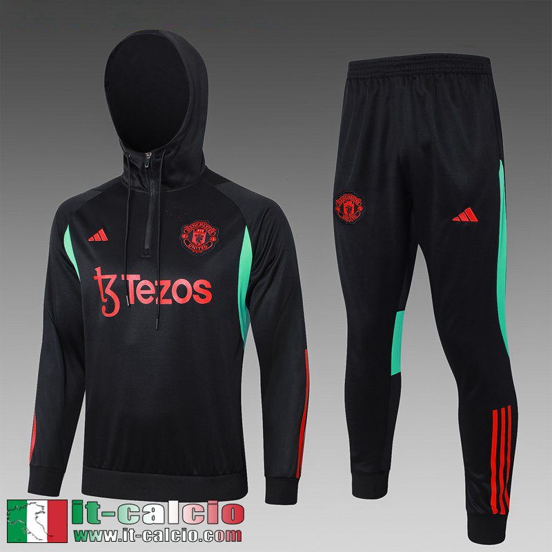 KIT: Manchester United Tute Sportive Giacca Cappuccio Bambini 2023 2024 C165