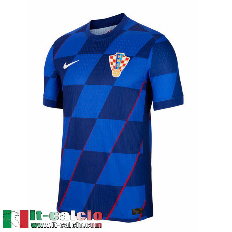 Croazia Maglia Calcio Seconda Uomo EURO 2024