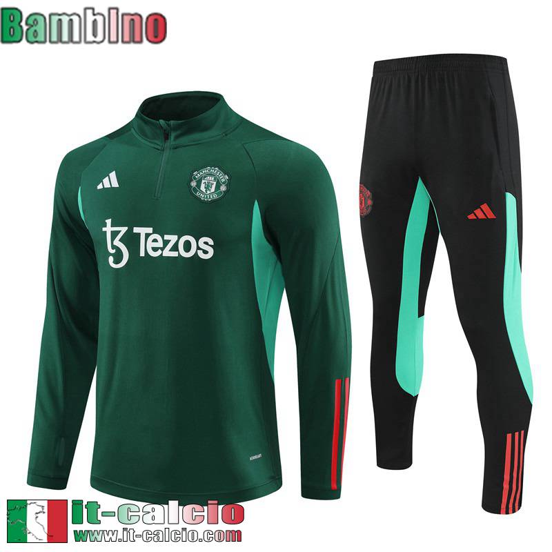 Manchester United KIT: Tute Calcio Bambini 23 24 C183