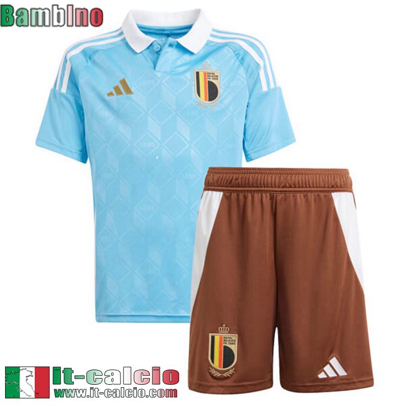 Belgio Maglia Calcio Seconda Bambini EURO 2024