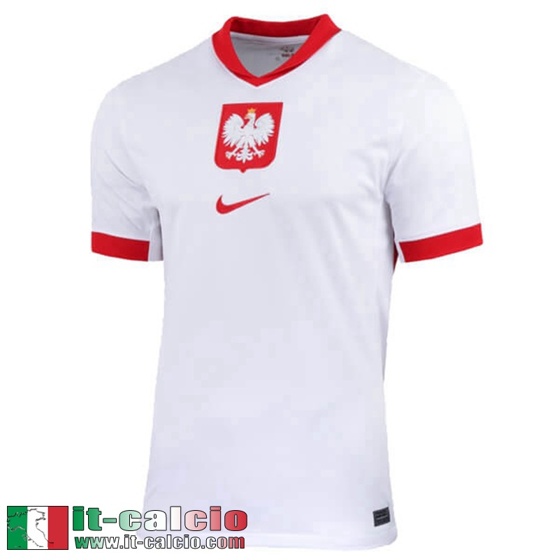 Pologne Maglia Calcio Prima Uomo EURO 2024