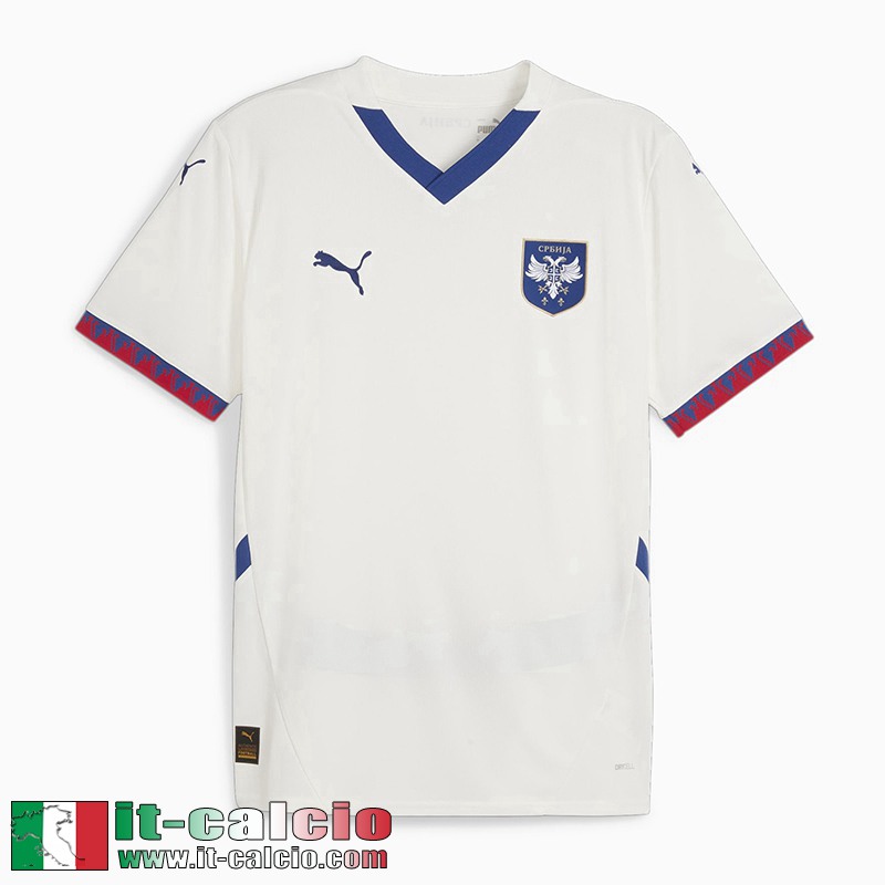 Serbie Maglia Calcio Seconda Uomo EURO 2024