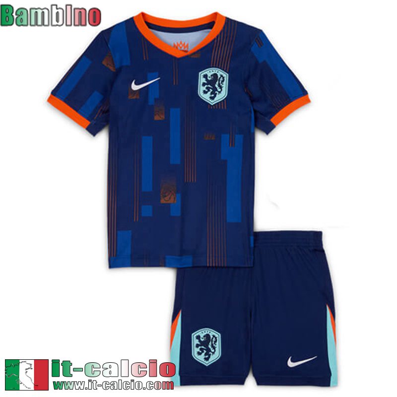 The Tangerines Maglia Calcio Seconda Bambini EURO 2024