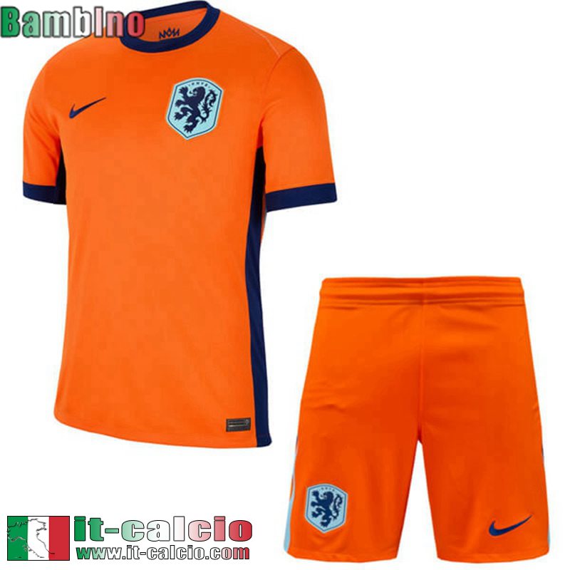 The Tangerines Maglia Calcio Prima Bambini EURO 2024