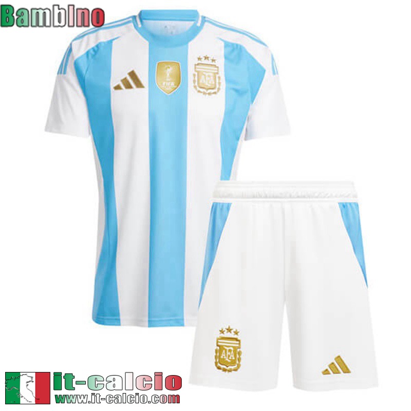 Argentina Maglia Calcio Prima Bambini 2024