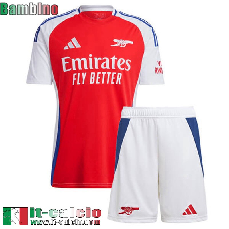 Arsenal Maglia Calcio Prima Bambini 2024 2025