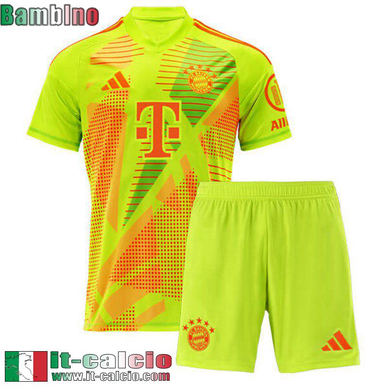 Bayern Monaco Maglia Calcio Portieri Bambini 2024 2025