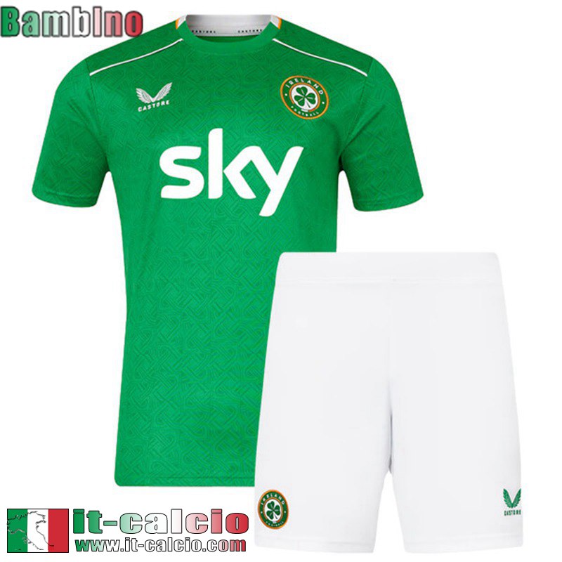 Irlande Maglia Calcio Prima Bambini 2024