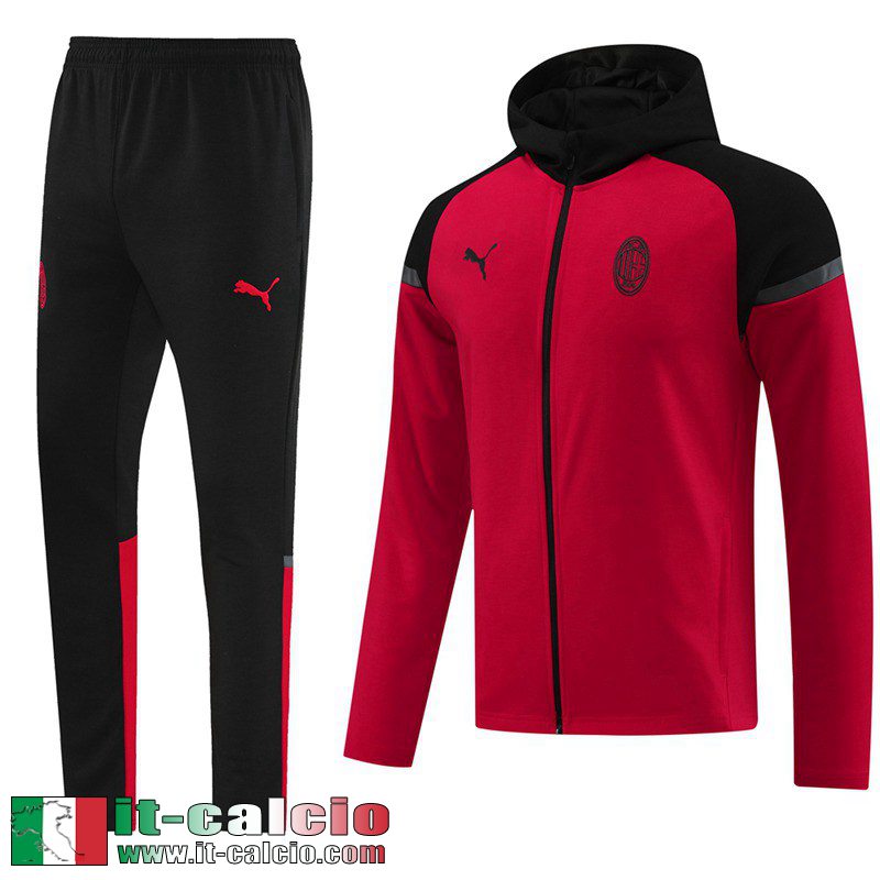 AC Milan Full-Zip Giacca Cappuccio Uomo 2024 2025 B139