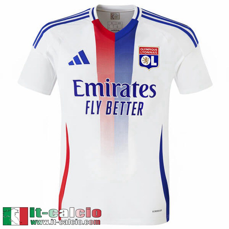 Olympique Lione Maglia Calcio Prima Uomo 2024 2025