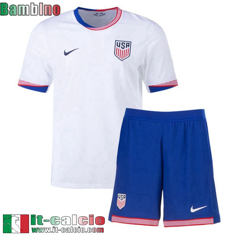 USA Maglia Calcio Prima Bambini 2024