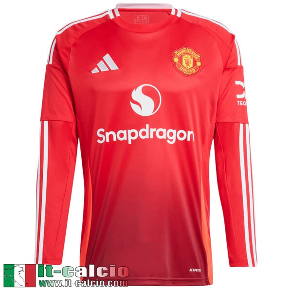 Magliette a Maniche Lunghe Manchester United Prima Uomo 24 25