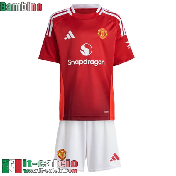 Maglia Calcio Manchester United Prima Bambini 24 25