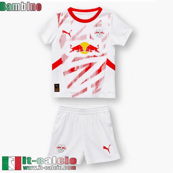 Maglia Calcio RB Leipzig Prima Bambini 24 25