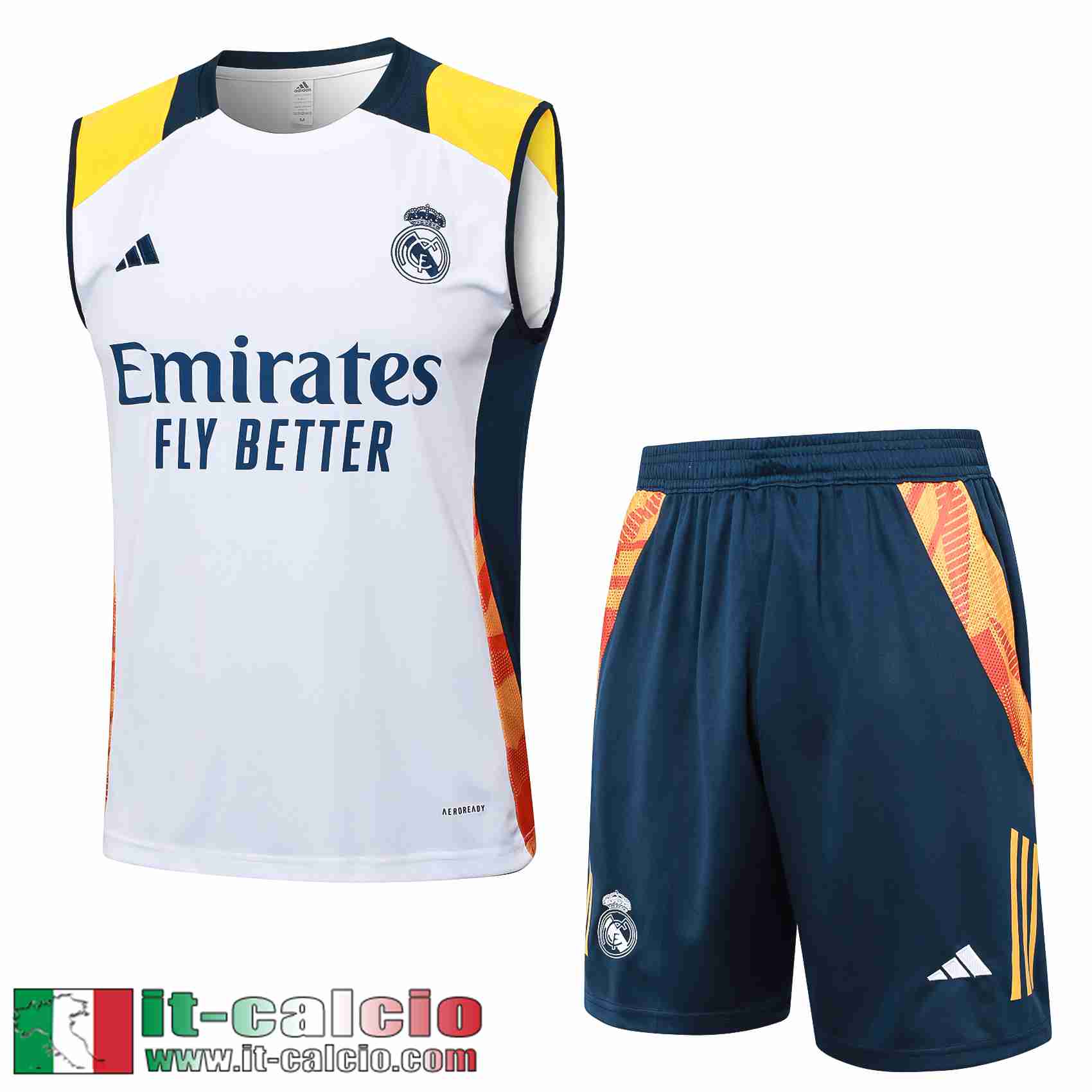 Maglietta Senza Maniche Real Madrid Uomo 2425 H95