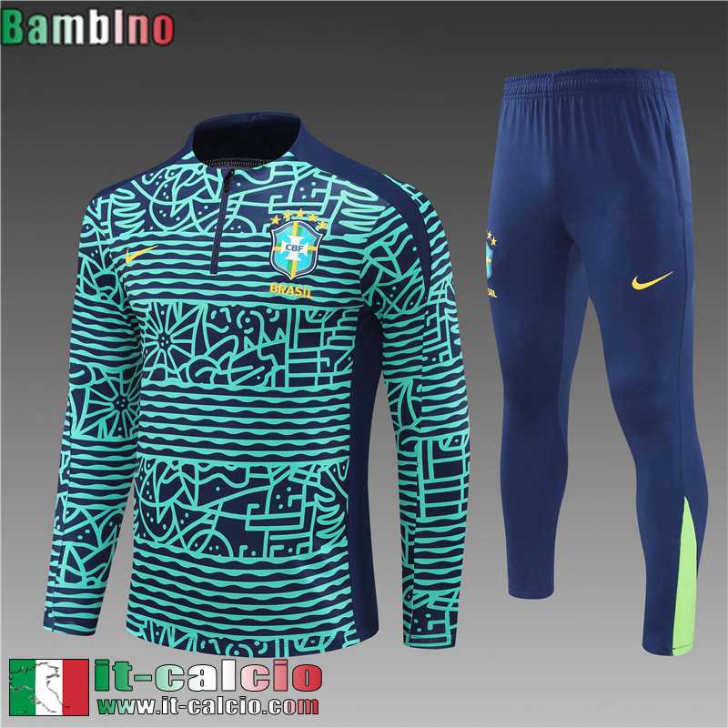 KIT: Tute Calcio Brasile Bambini 24 25 C298