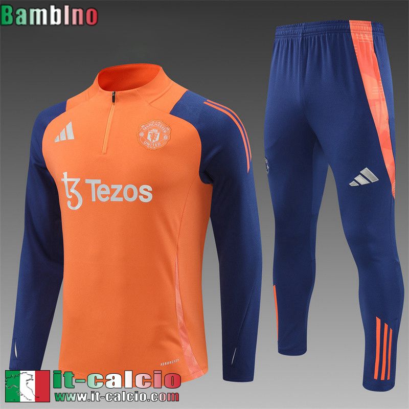 KIT: Tute Calcio Manchester United Bambini 24 25 C309