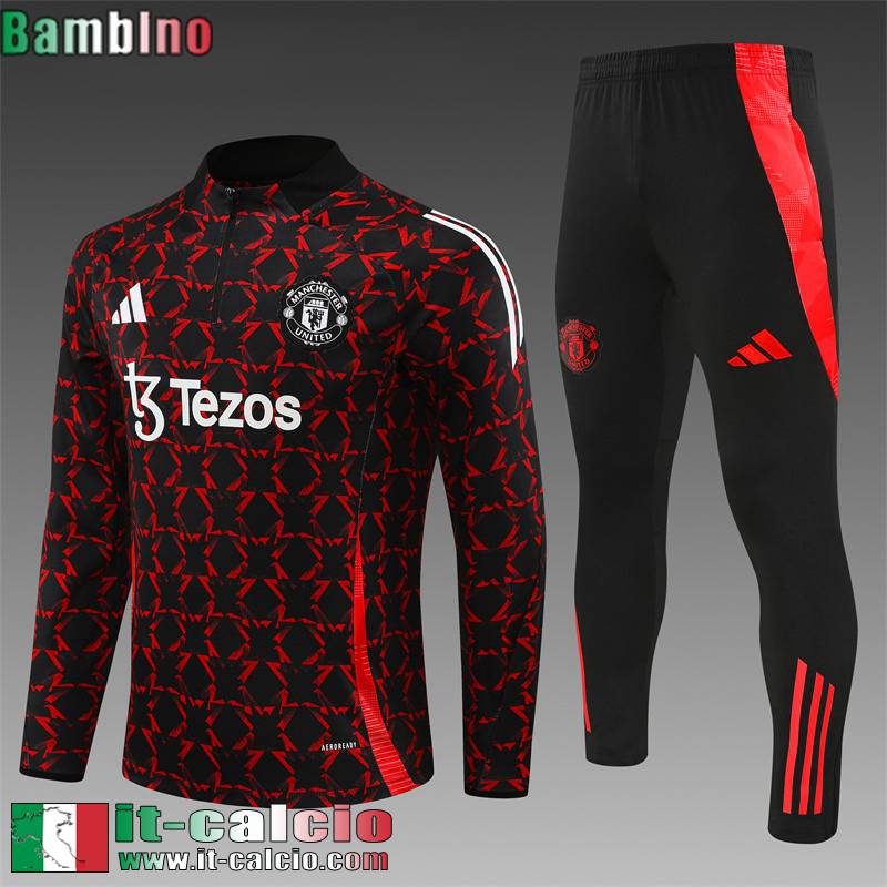 KIT: Tute Calcio Manchester United Bambini 24 25 C313