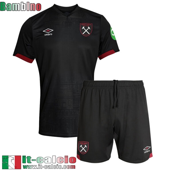 Maglia Calcio West Ham United Seconda Bambini 24 25