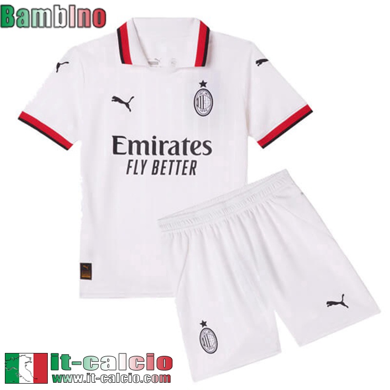 Maglia Calcio AC Milan Seconda Bambini 2024 2025