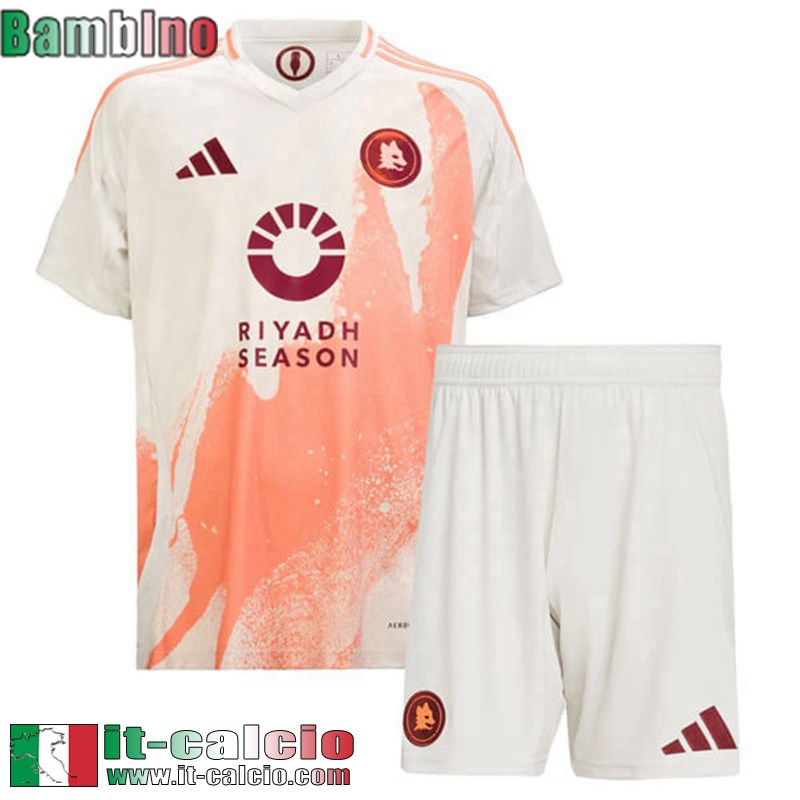 Maglia Calcio AS Roma Seconda Bambini 2024 2025