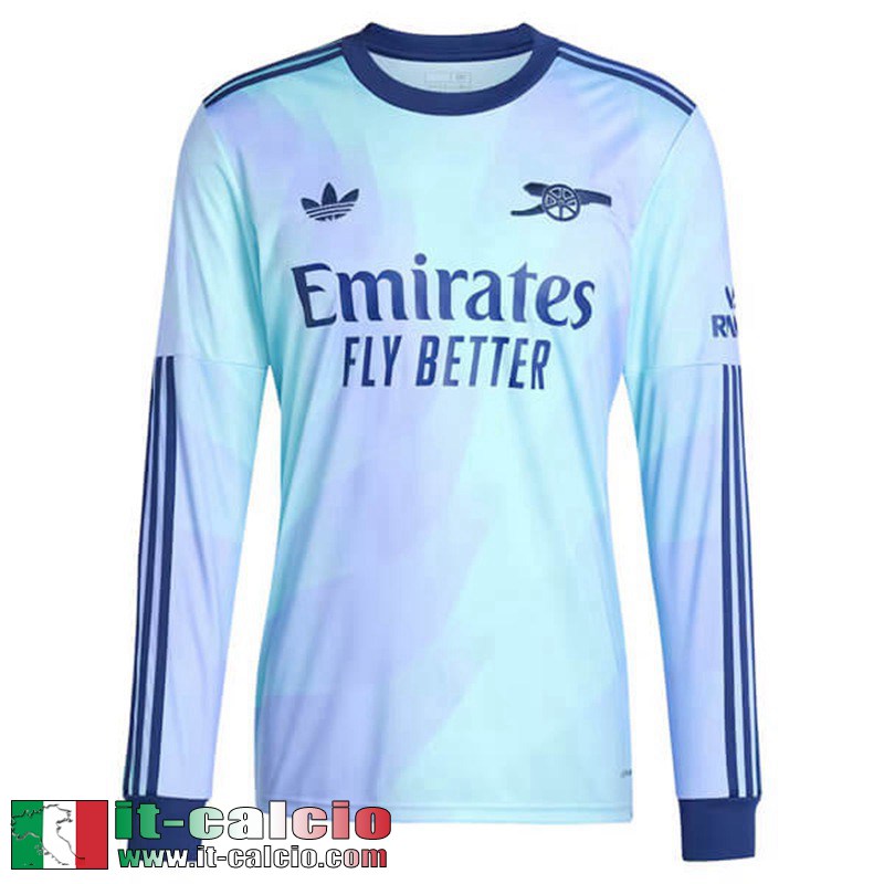 Maglia Calcio Arsenal Terza Uomo Manga Larga 2024 2025