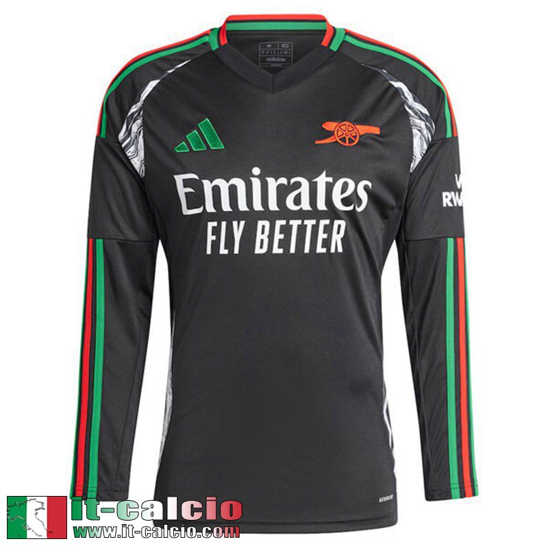 Maglia Calcio Arsenal Seconda Uomo Manga Larga 2024 2025