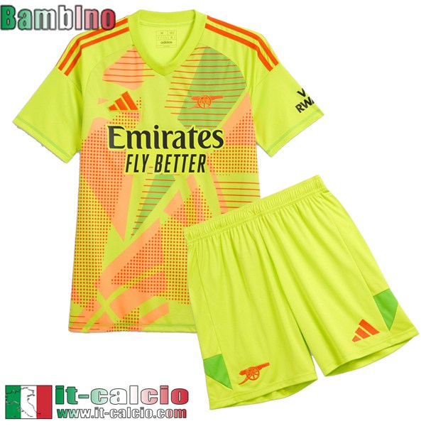 Maglia Calcio Arsenal Portieri Bambini 2024 2025