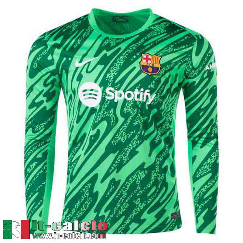 Maglia Calcio Barcellona Portieri Uomo Manga Larga 2024 2025