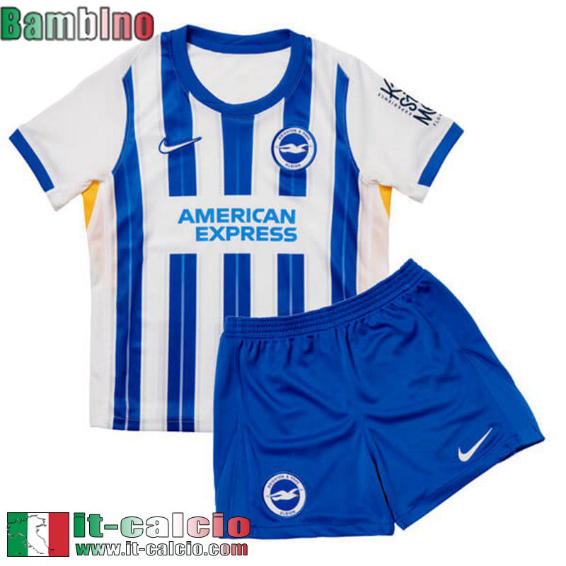 Maglia Calcio Brighton & Hove Albion Prima Bambini 2024 2025