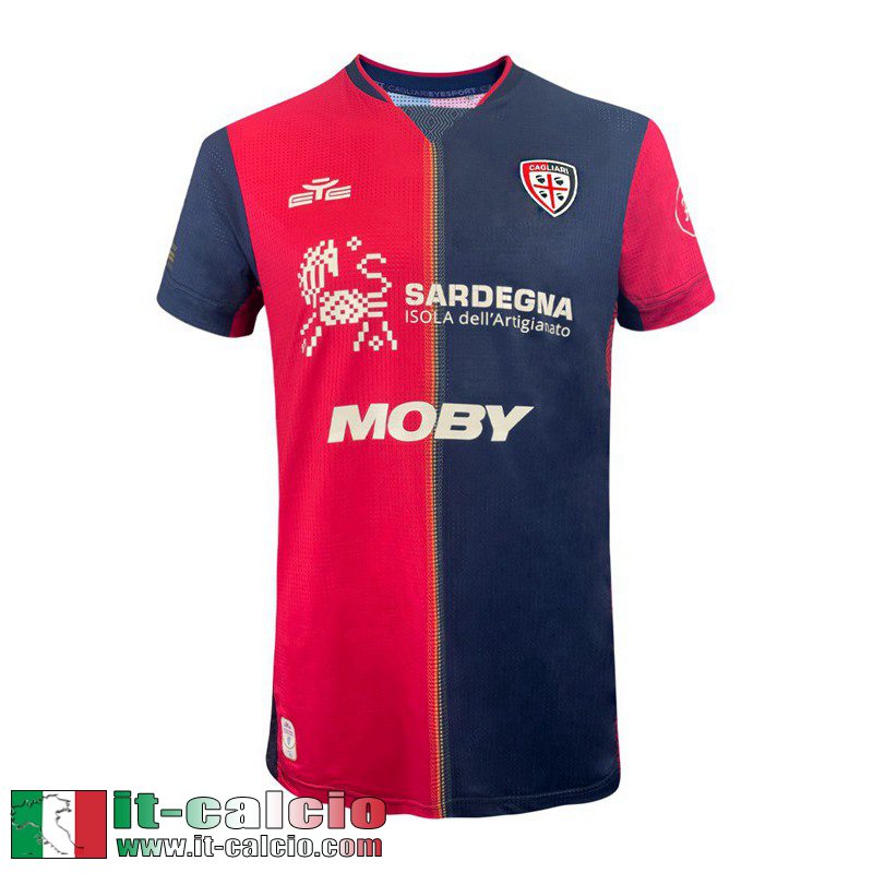 Maglia Calcio Cagliari Calcio Prima Uomo 2024 2025