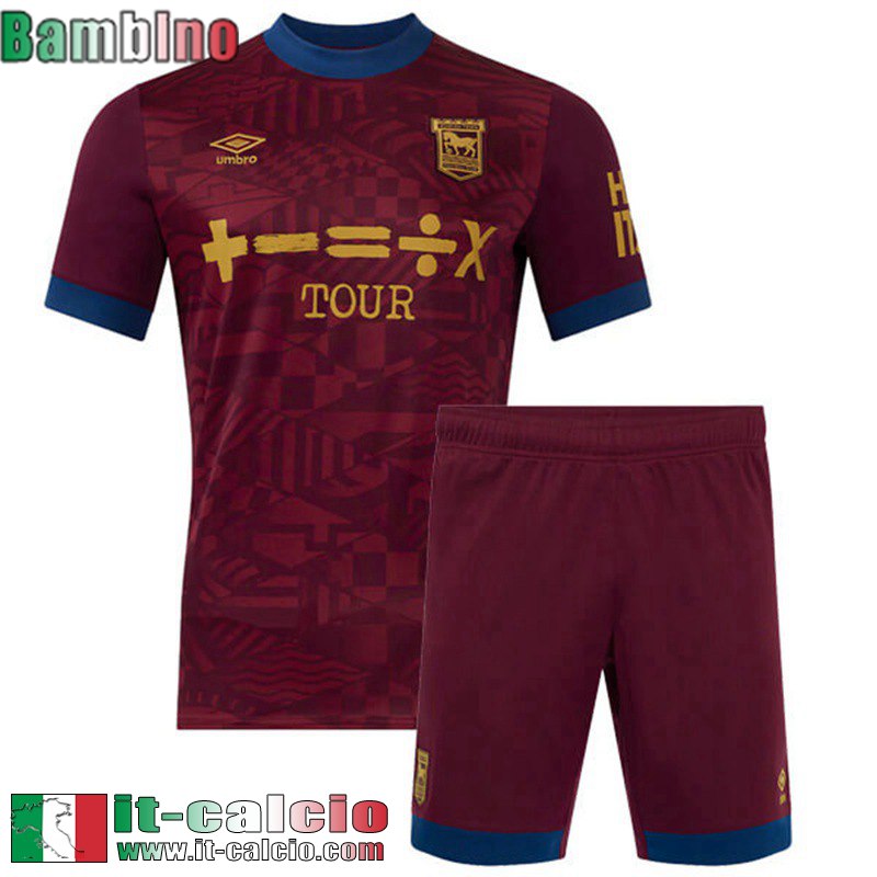 Maglia Calcio Ipswich Town Seconda Bambini 2024 2025