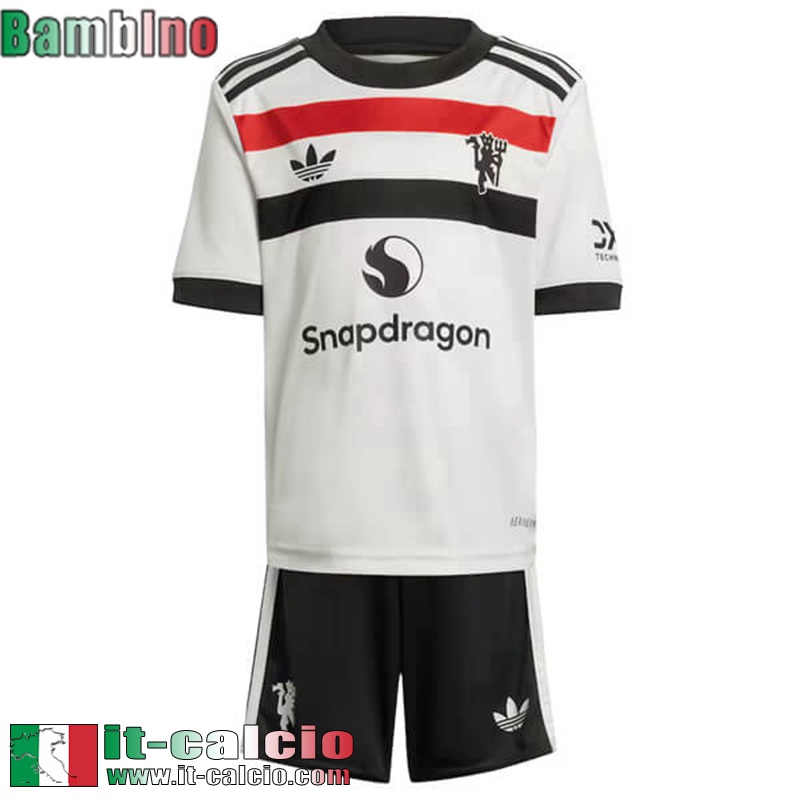 Maglia Calcio Manchester United Terza Bambini 2024 2025