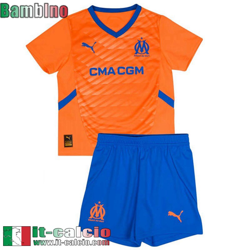 Maglia Calcio Olympique Marsiglia Terza Bambini 2024 2025