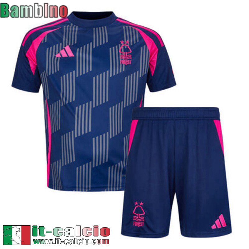 Maglia Calcio Nottingham Forest Seconda Bambini 2024 2025