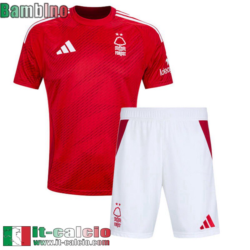 Maglia Calcio Nottingham Forest Prima Bambini 2024 2025