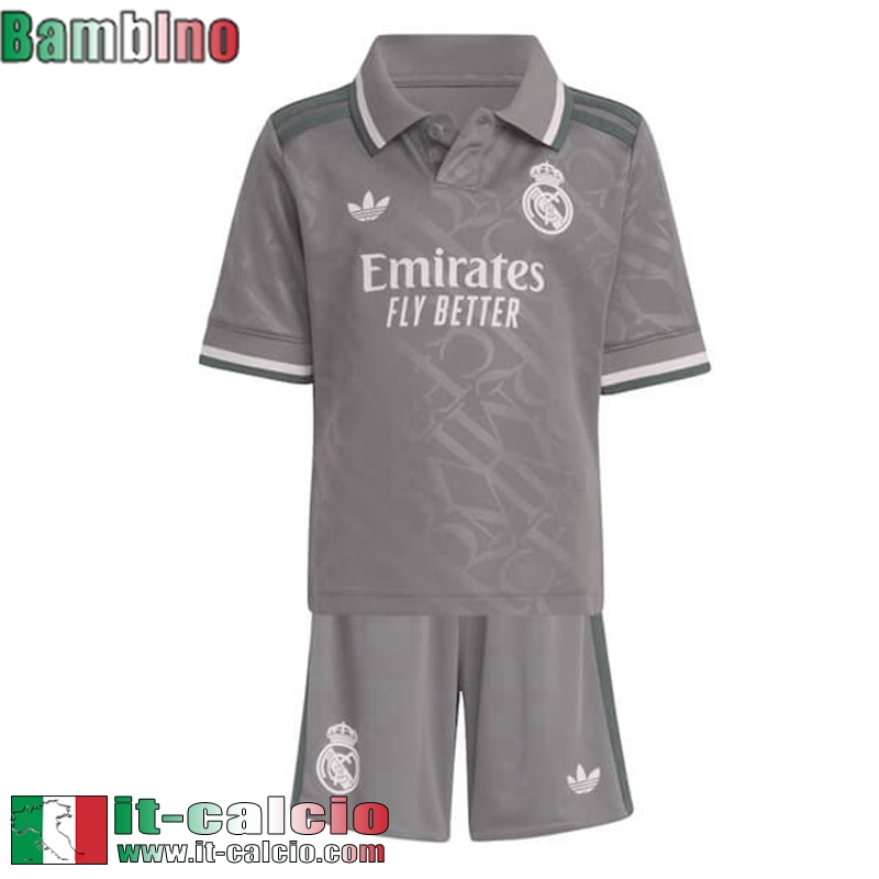 Maglia Calcio Real Madrid Terza Bambini 2024 2025