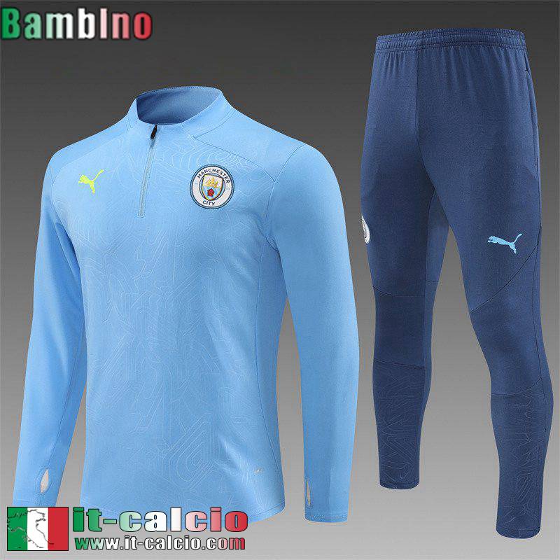 KIT: Tute Calcio Manchester City Bambini 2024 2025 C343