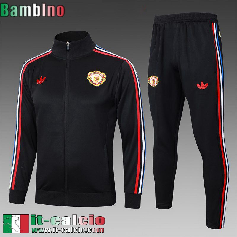 KIT: Full-Zip Giacca Manchester United Bambini 2024 2025 C353