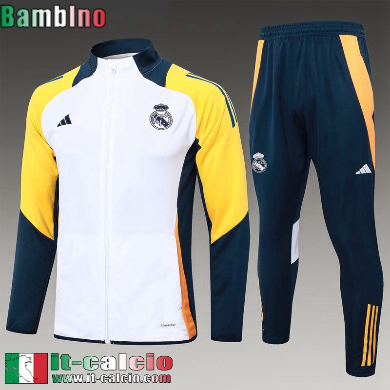 KIT: Full-Zip Giacca Real Madrid Bambini 2024 2025 C358