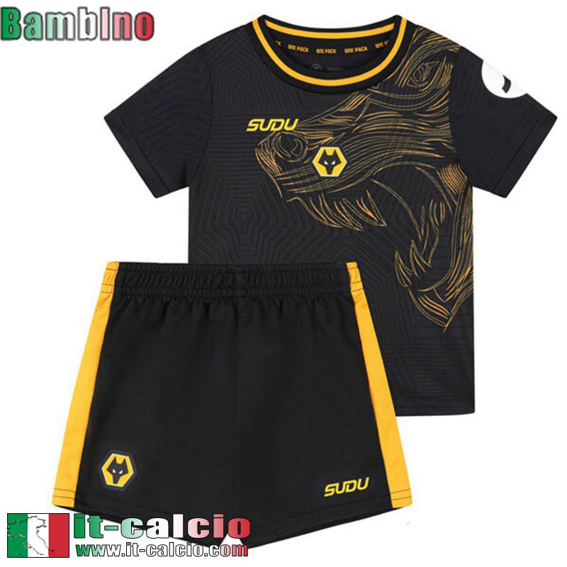 Maglia Calcio Wolverhampton Wanderers Seconda Bambini 2024 2025