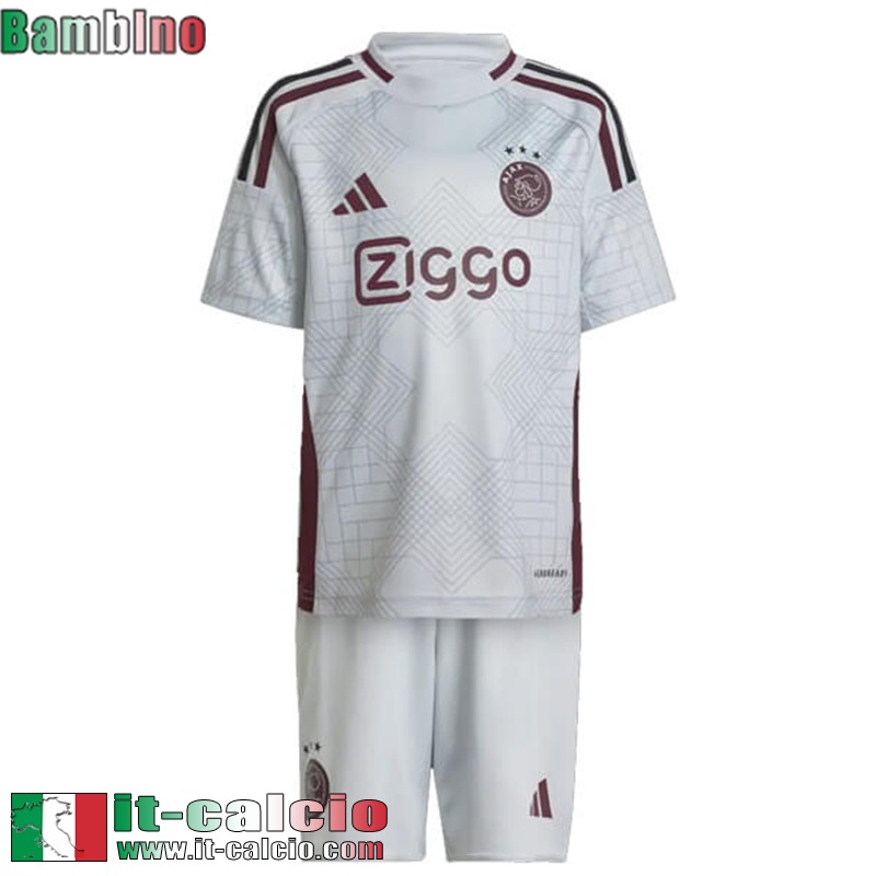 Maglia Calcio Ajax Terza Bambini 2024 2025