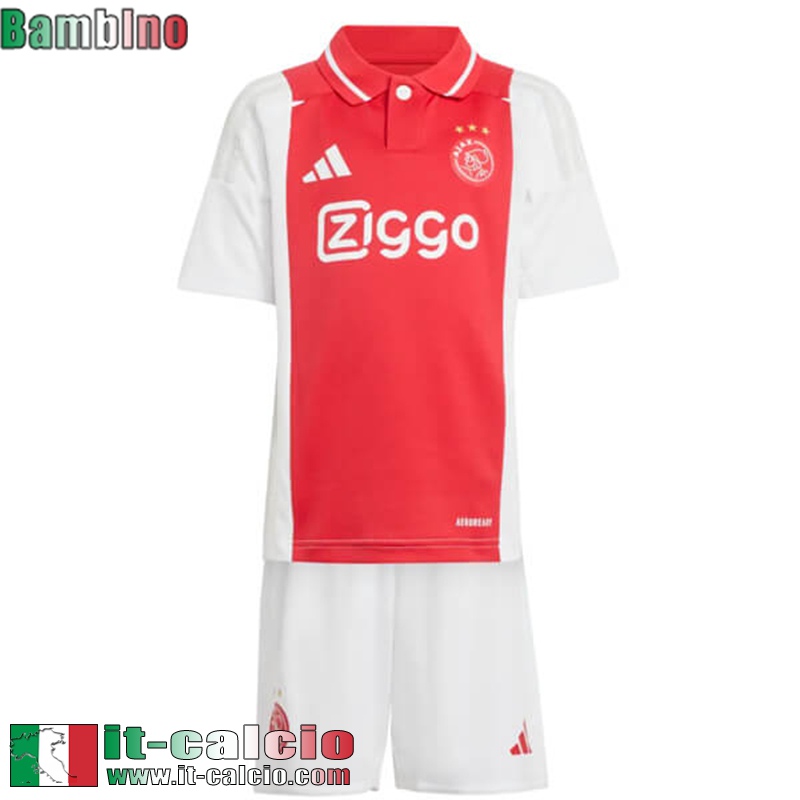 Maglia Calcio Ajax Prima Bambini 2024 2025