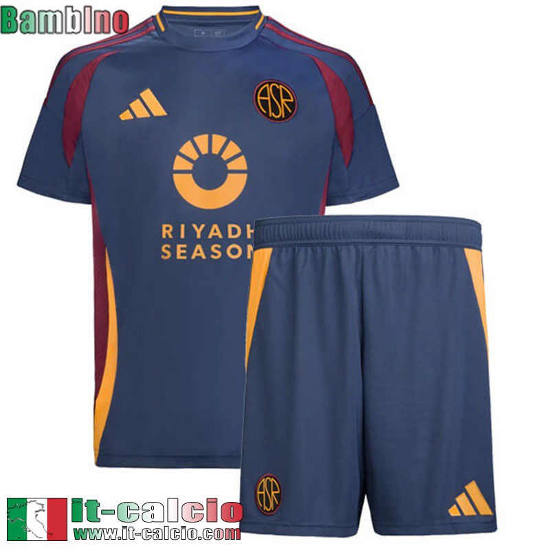 Maglia Calcio AS Roma Terza Bambini 2024 2025