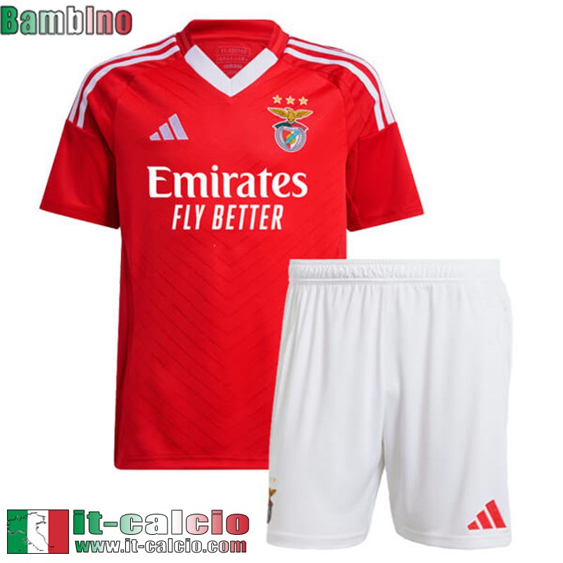 Maglia Calcio Benfica Prima Bambini 2024 2025