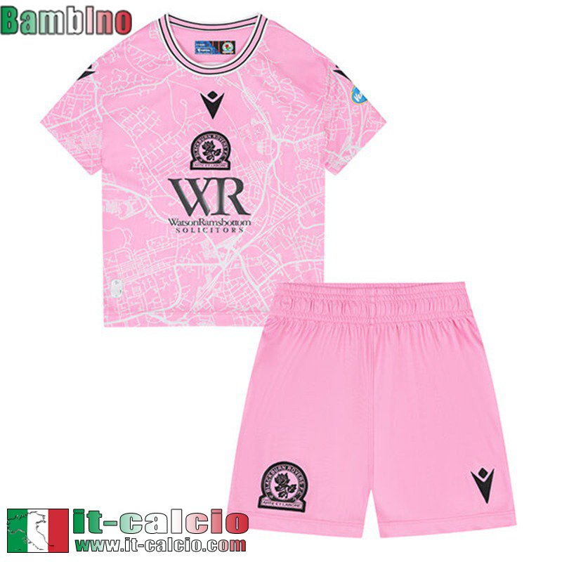 Maglia Calcio Blackburn Rovers Terza Bambini 2024 2025