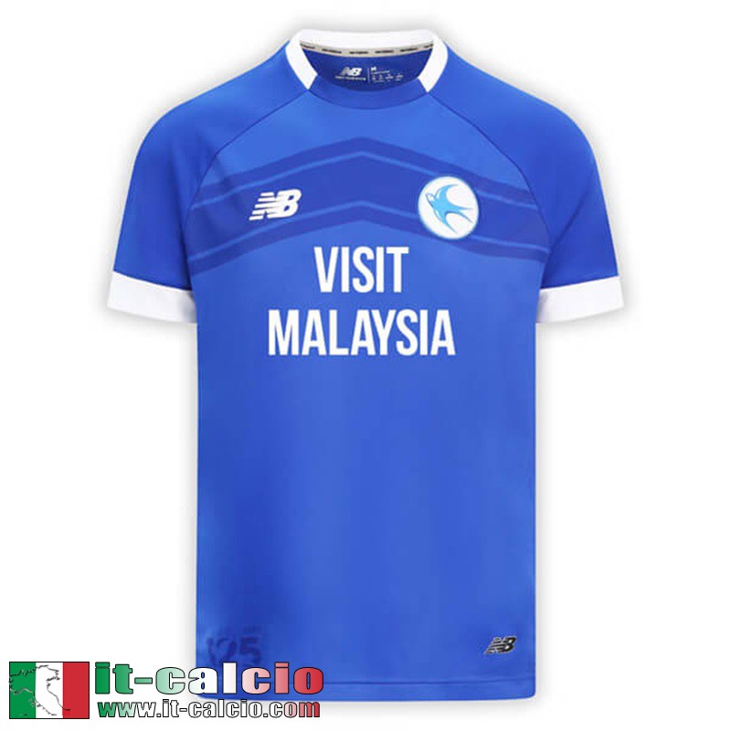 Maglia Calcio Cardiff City Prima Uomo 2024 2025