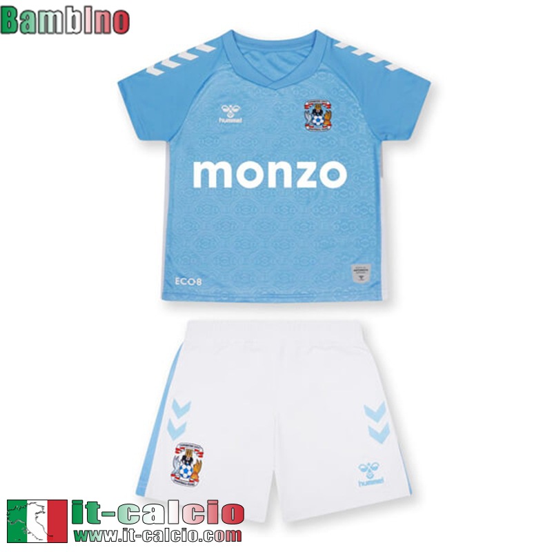 Maglia Calcio Coventry City Prima Bambini 2024 2025