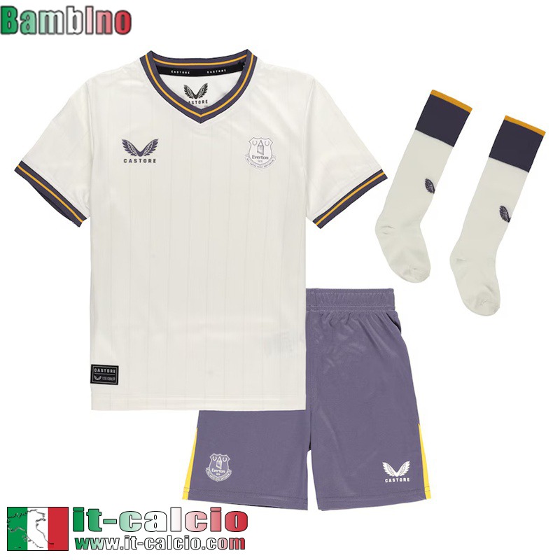 Maglia Calcio Everton Terza Bambini 2024 2025