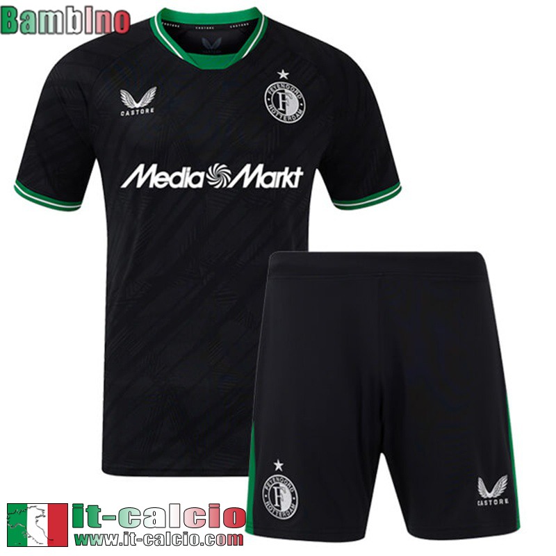 Maglia Calcio Feyenoord Seconda Bambini 2024 2025